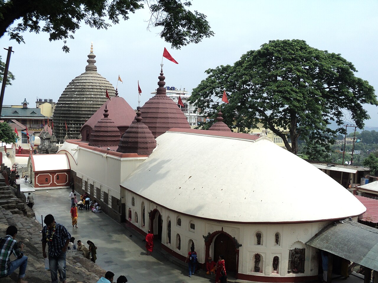 Color photograph of the Kamakhya Temple on Nilachal hill in Guwahati.
