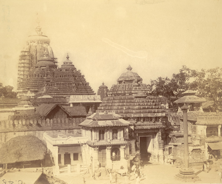 Photograph from about 1892 by William Henry Cornish showing the Jagannath Temple at Puri from the south-east.